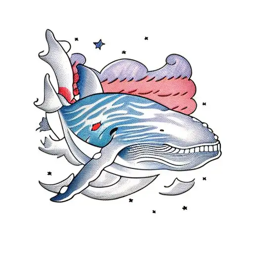 Whale With Astronaut