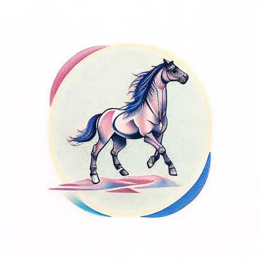 Branding Tattoo Of A Mare With The Initial J