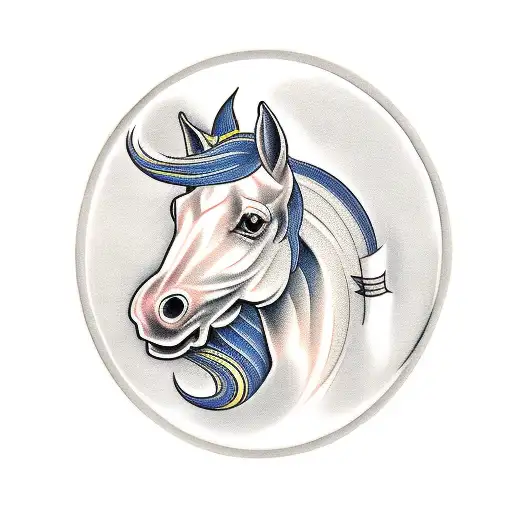 Branding Tattoo Of A Mare With The Initial J