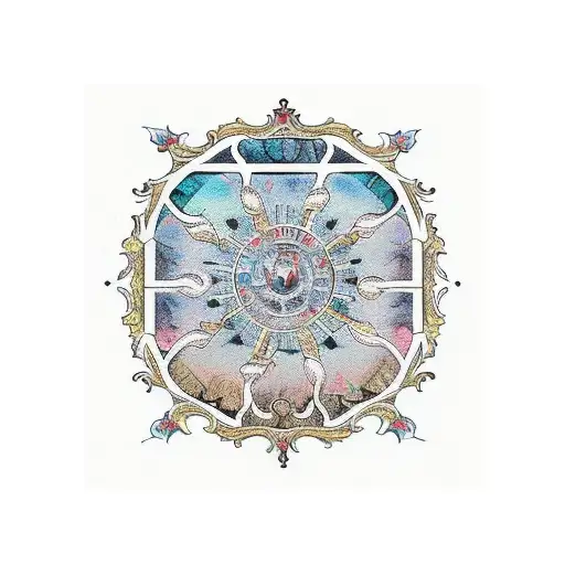 Gothic Windows With Baroque Ornaments