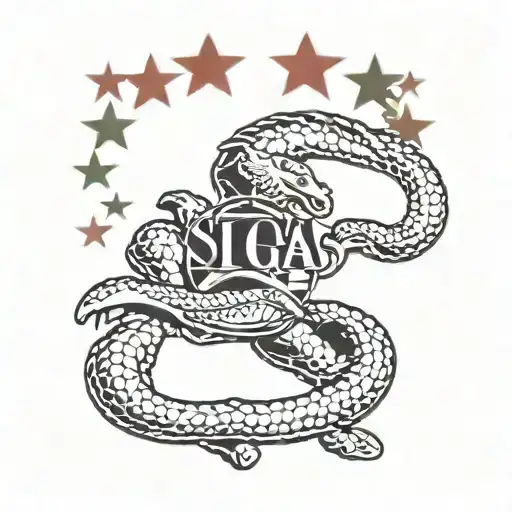 Marine Corps Ega Symbol C130 Flying Cobra Snake American Flag