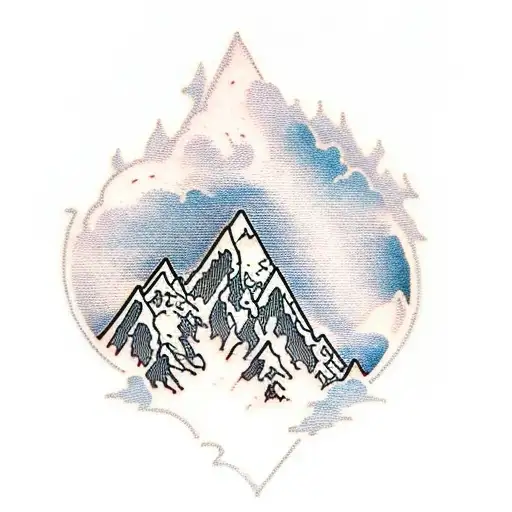 Mountain With Clouds