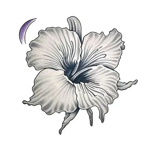 Hibiscus Flower And The Sun