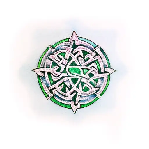 Shamrock Celtic Cross