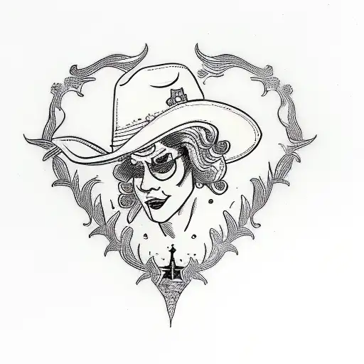 A Woman In A Cowboy Hat