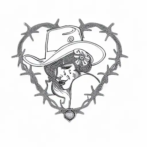 A Woman In A Cowboy Hat