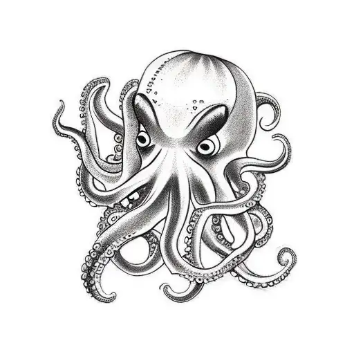 Octopus Wrapped Around Chopsticka