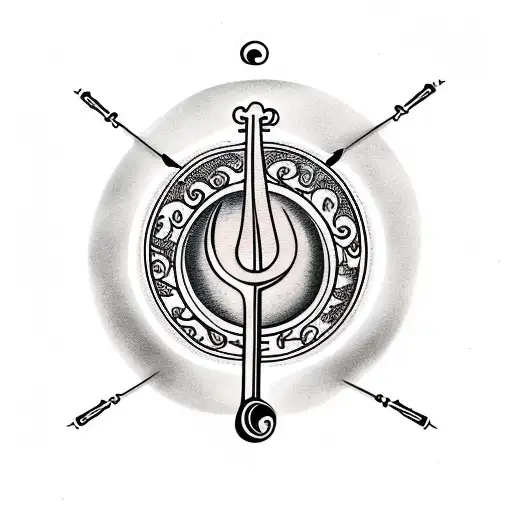 Treble Clef And Moon