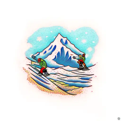 Snowboarder Jump Mountain