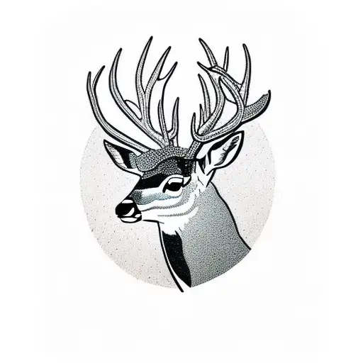 Male Deer Looking Straight With Cactus In Background