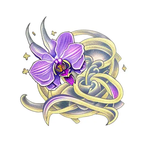 Purple Orchid Capricorn