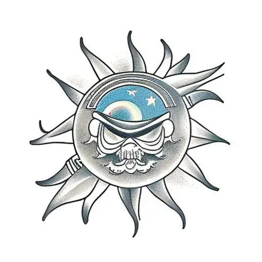 Surfer Celestial Sun