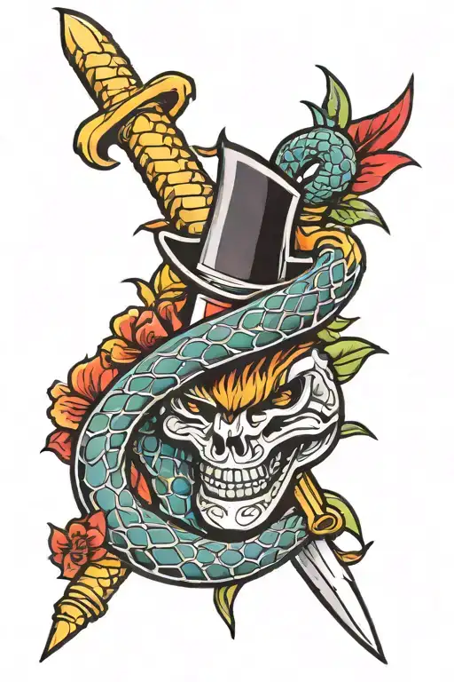 Snake And Dagger