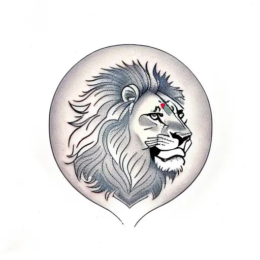 Couple Tattoo Lion