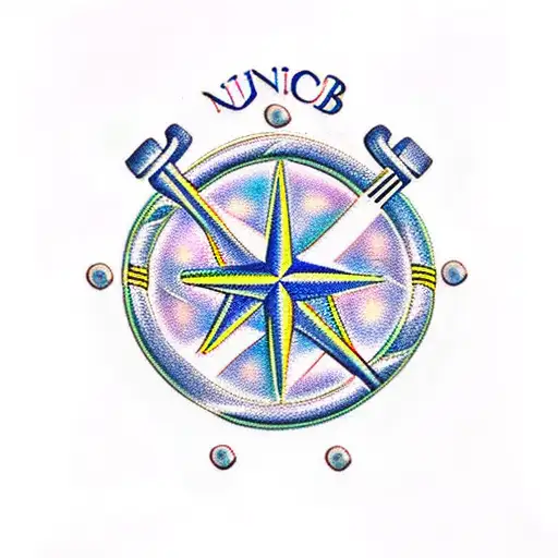 United States Navy Anchor With Dna Double Helix