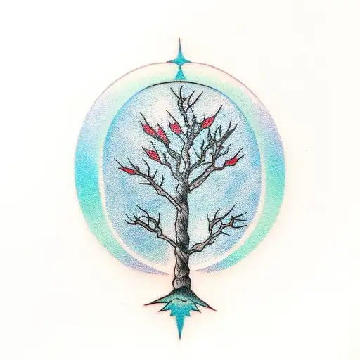 Tree Growing Out Of Rock