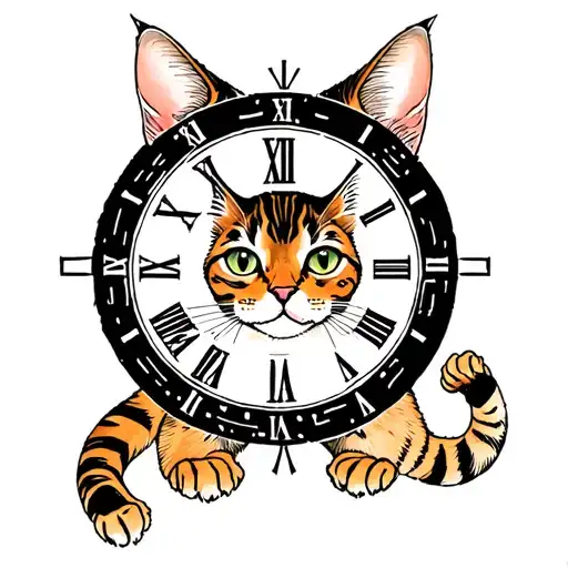 Bengal Cat Creates A Magic Circle Stopping Time
