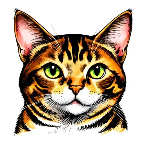 Bengal Cat Stops Time