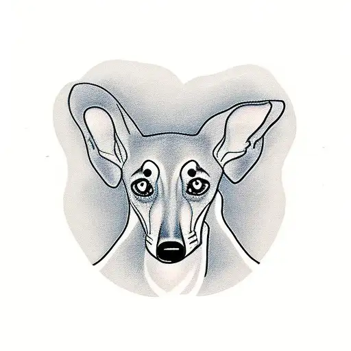 Greyhound Black And White