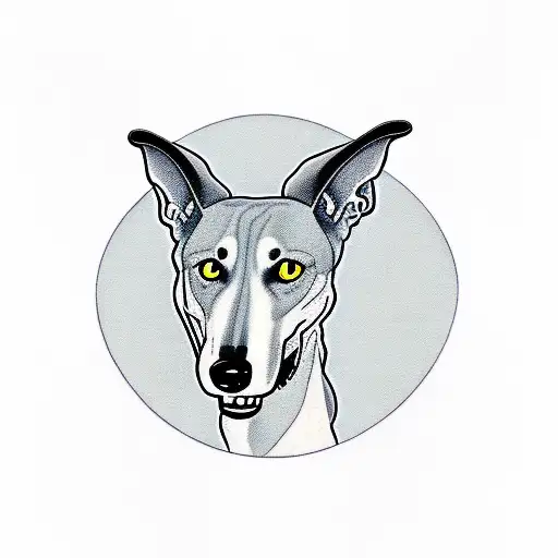 Greyhound Black And White Frank