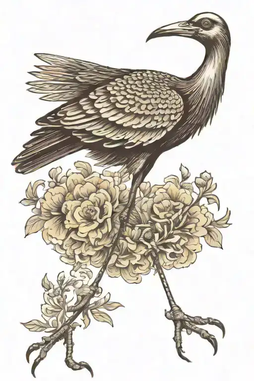 Weird Tall Bird Long Legs Standing