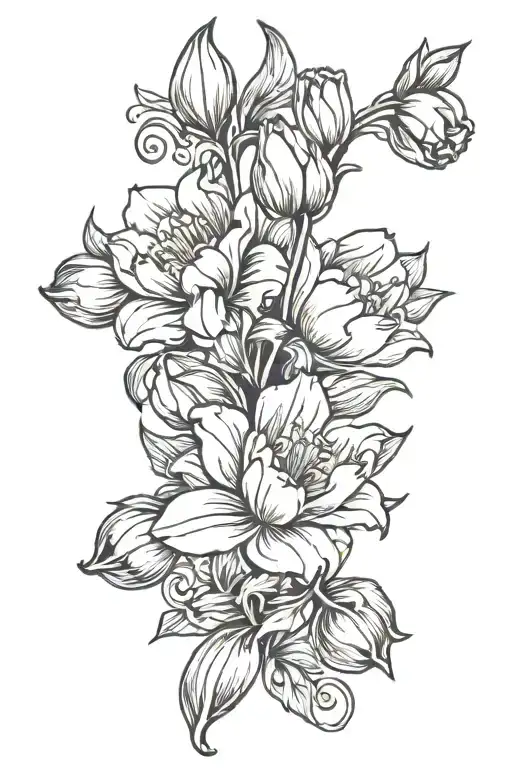 Gemini And Tulips Oh