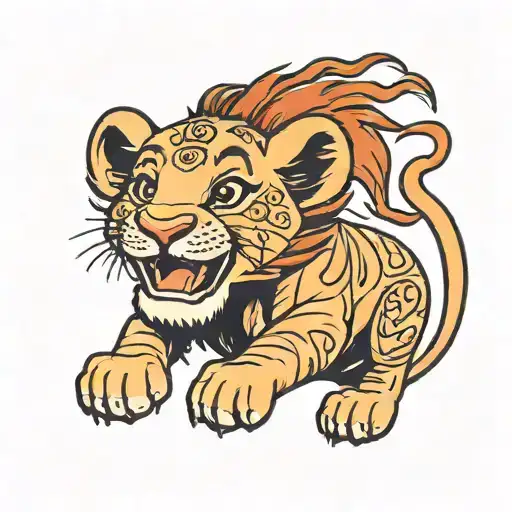 Simba Lion King As A Kid Smilling