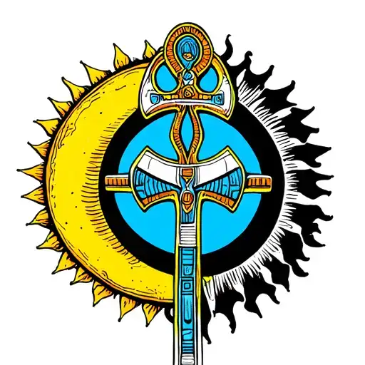Scarabee Egypt Croix Ankh Soleil Moon