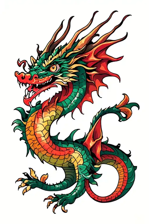 Dragon Tattoo Featuring