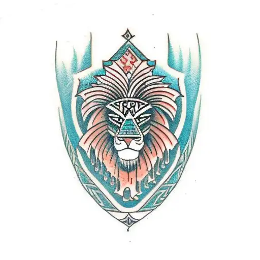 Polynesian Lion In Mountains