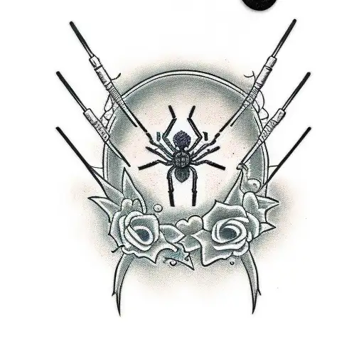 Gothic Spider Gun Cowgirl