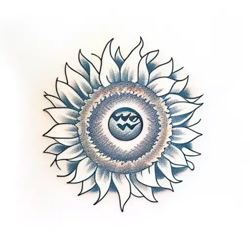 Sunflower With Smiley