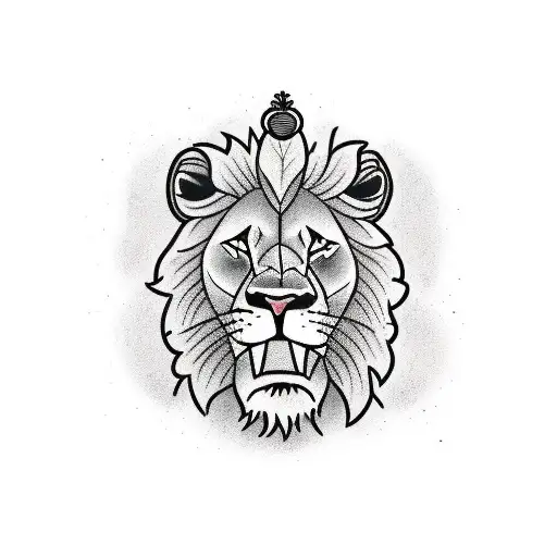 Lion Avec Une Horloge