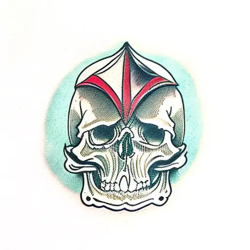 The Emperor Tarot Card Skull