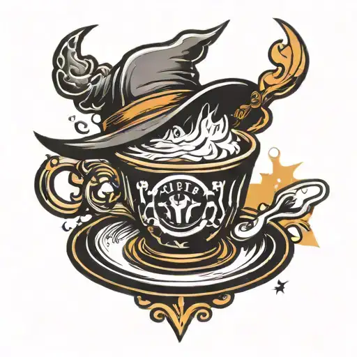 Witch Brewing Coffee
