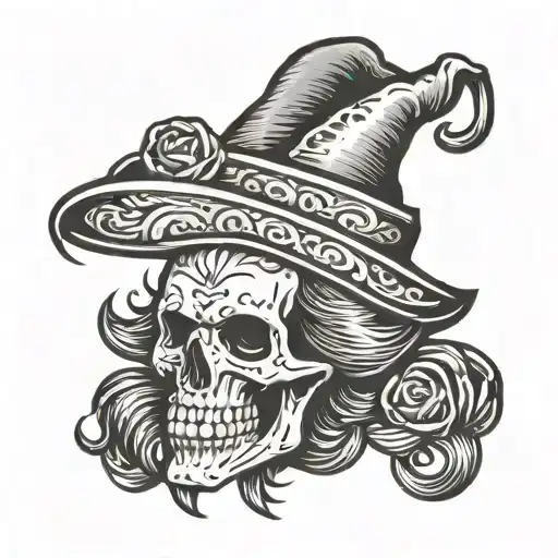 Witch Skull Wearing