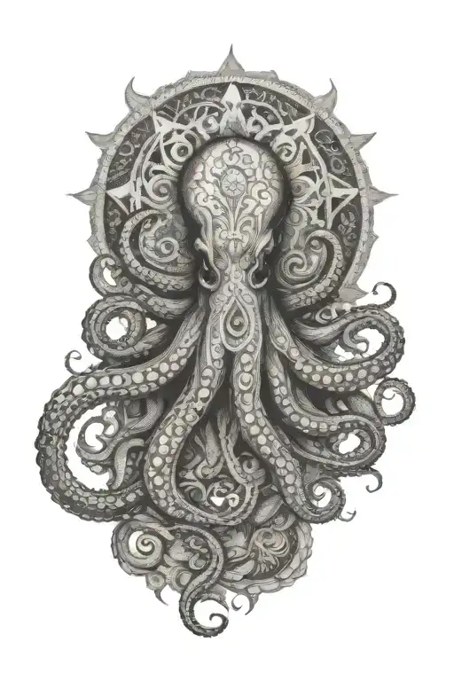 Mandala Octopus Wrapped