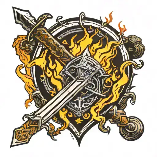 Sword In A Bonfire Dark Souls