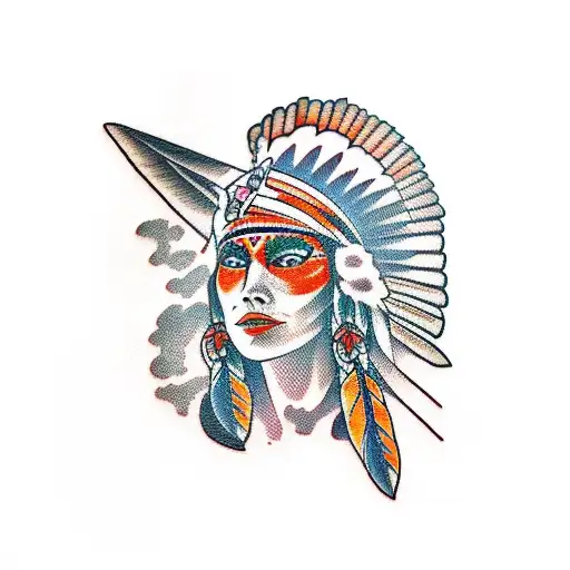 Gif Native American Cowgirl And Oranges