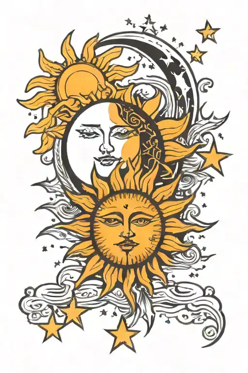 Sun Moon And Stars