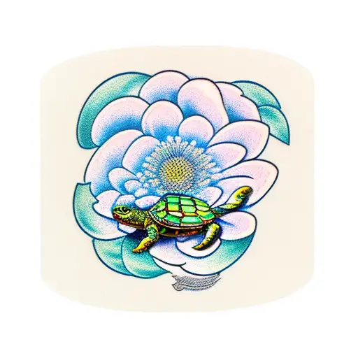Chrysanthemums Turtle
