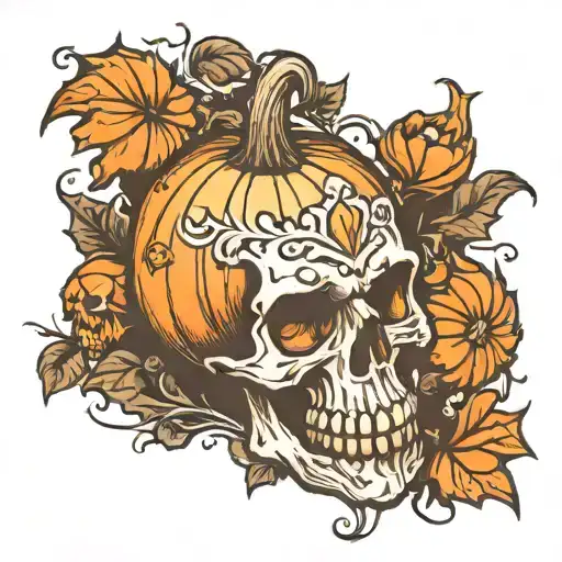 Pumpkin Skull