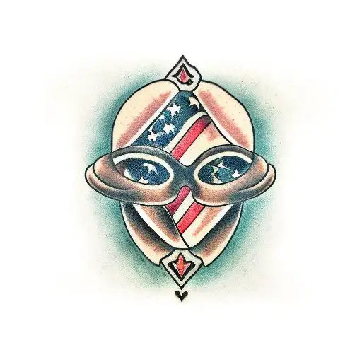 Hands Holding A Broken Mask