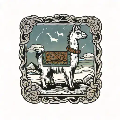 Llama Knitting A Blanket