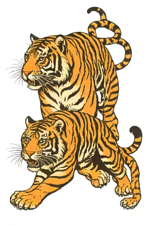 Tiger And Panther Full Body