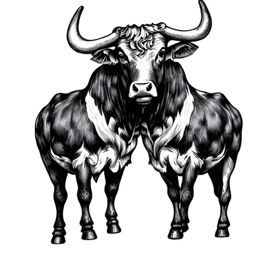 Two Oxen With A Yoke