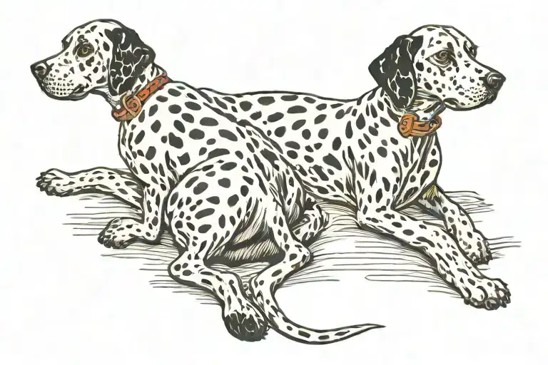 Dalmatian Dog Play Position