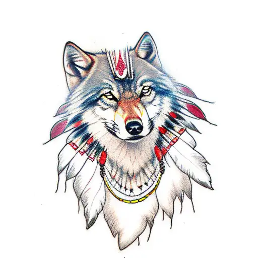 Native Indian Wolf