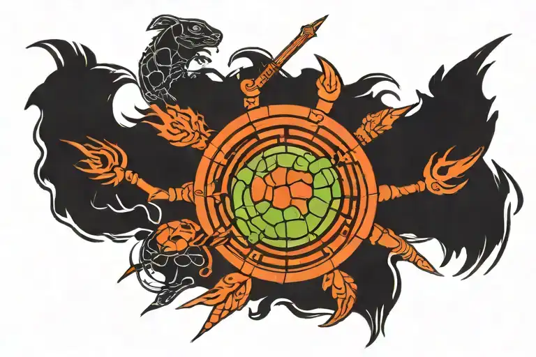 Games Of Thrones House Sigil But For The Ninja Turtle Family