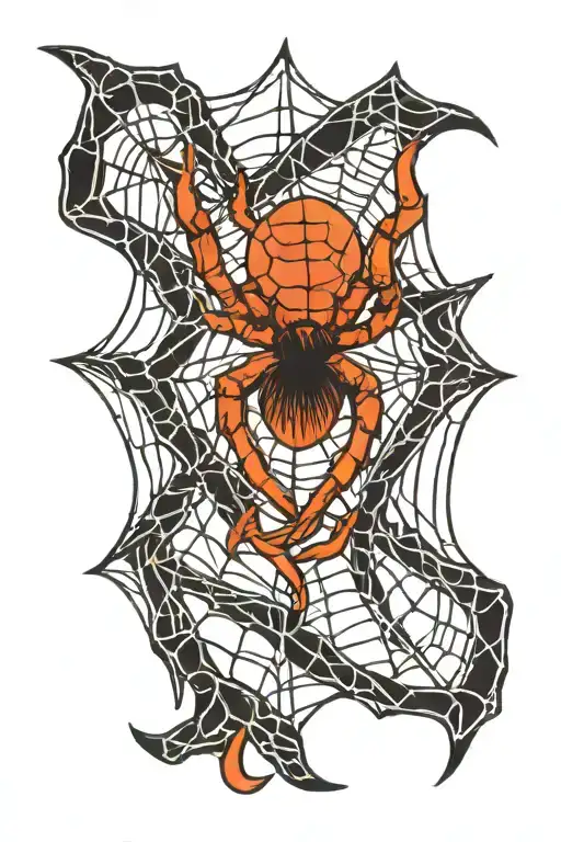 Spider Web Intertwined